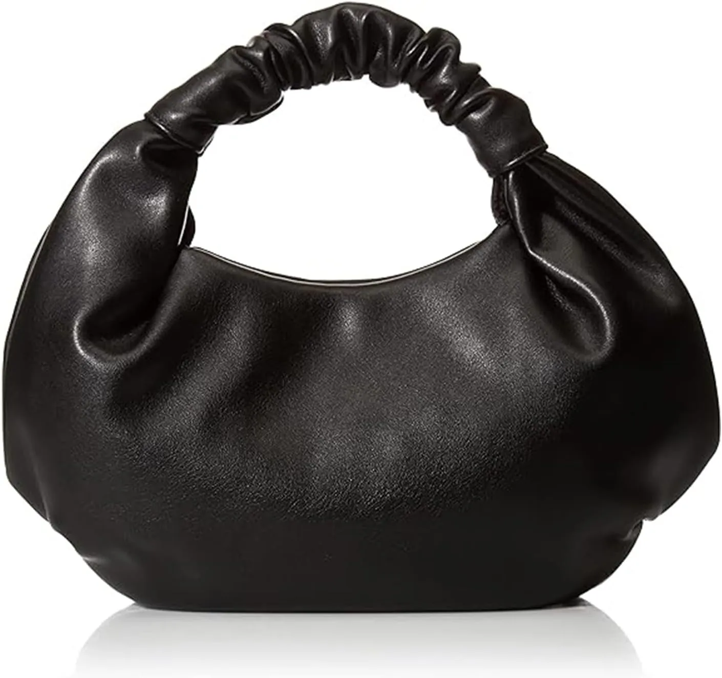 Mini Clutch Purses for Women Soft Leather Hobo Tote Bags for Women Small Handbags Cloud-Shaped Top Handle Dumpling Bag