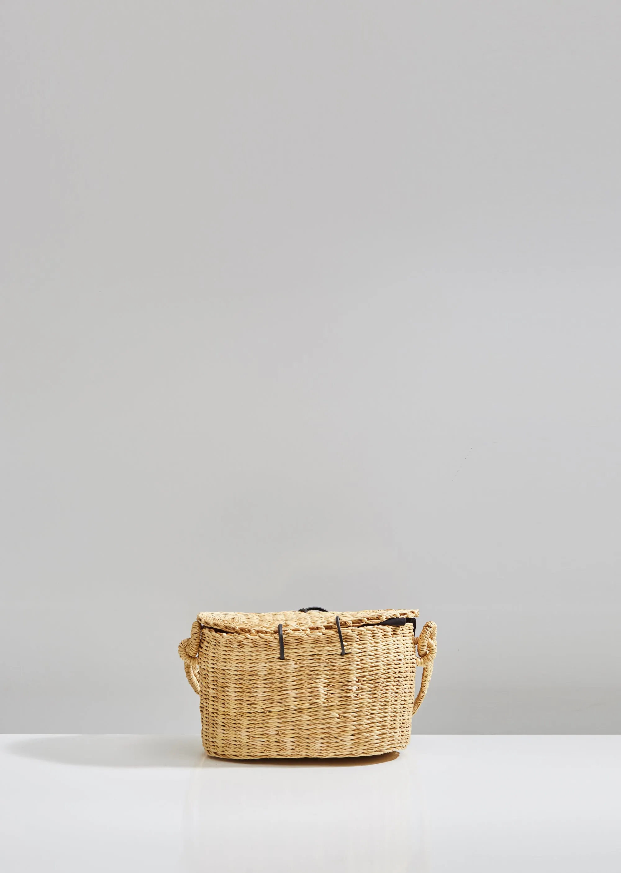 Mini Jeanne Flor Straw Basket Bag