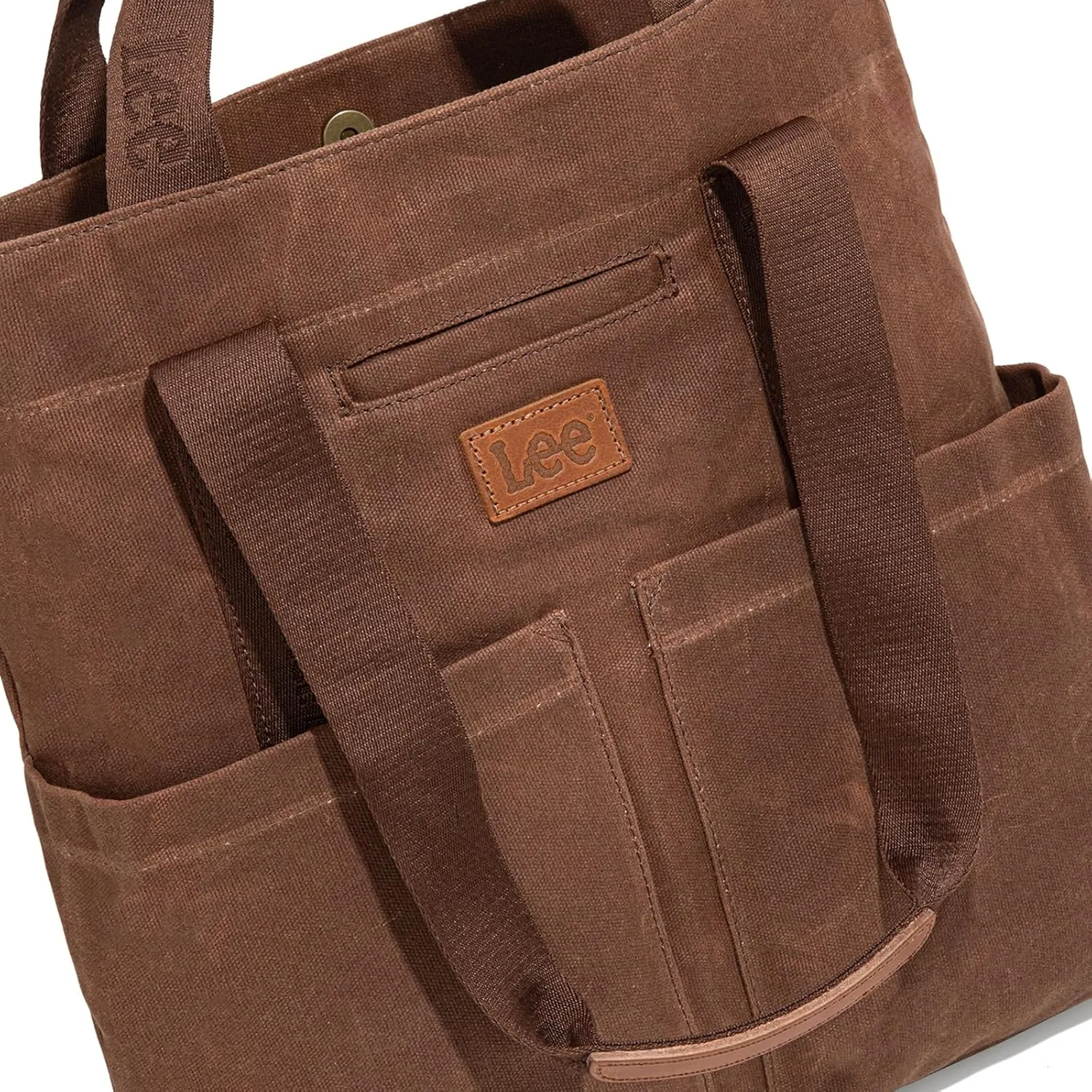 Montana West x Lee Canvas Tote Bag for Women with 2 Front Pockets Top-Handle Handbag & Shoulder Bag