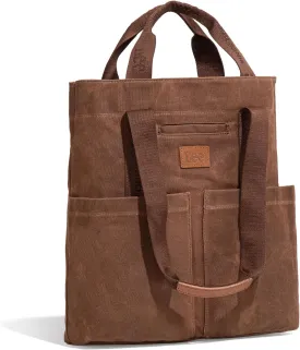 Montana West x Lee Canvas Tote Bag for Women with 2 Front Pockets Top-Handle Handbag & Shoulder Bag