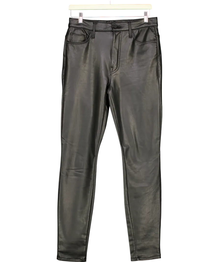 Mother Black The Super Swooner Faux Leather Jeans W29