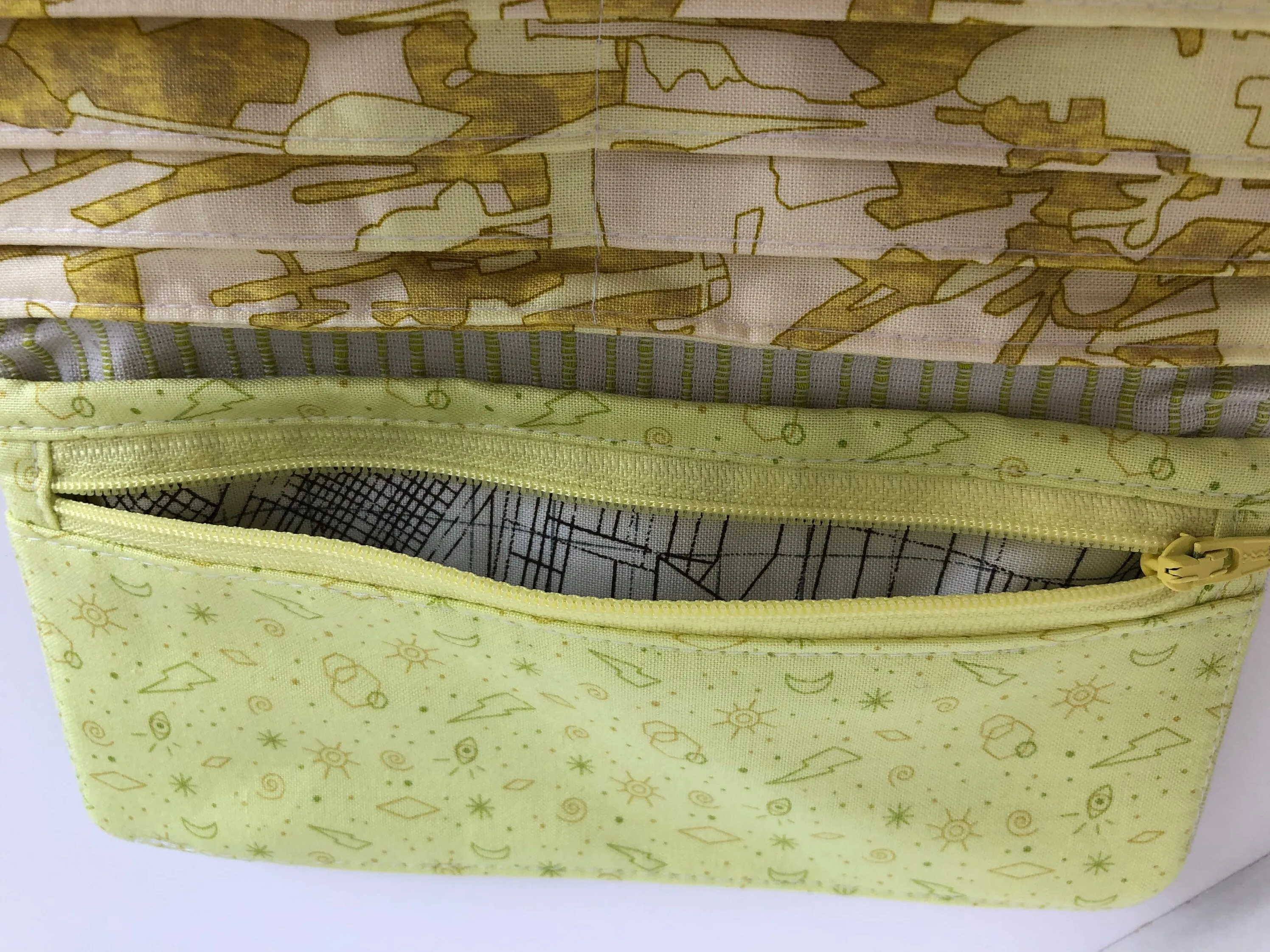 Neon Yellow Women’s Slim Cotton Wallet