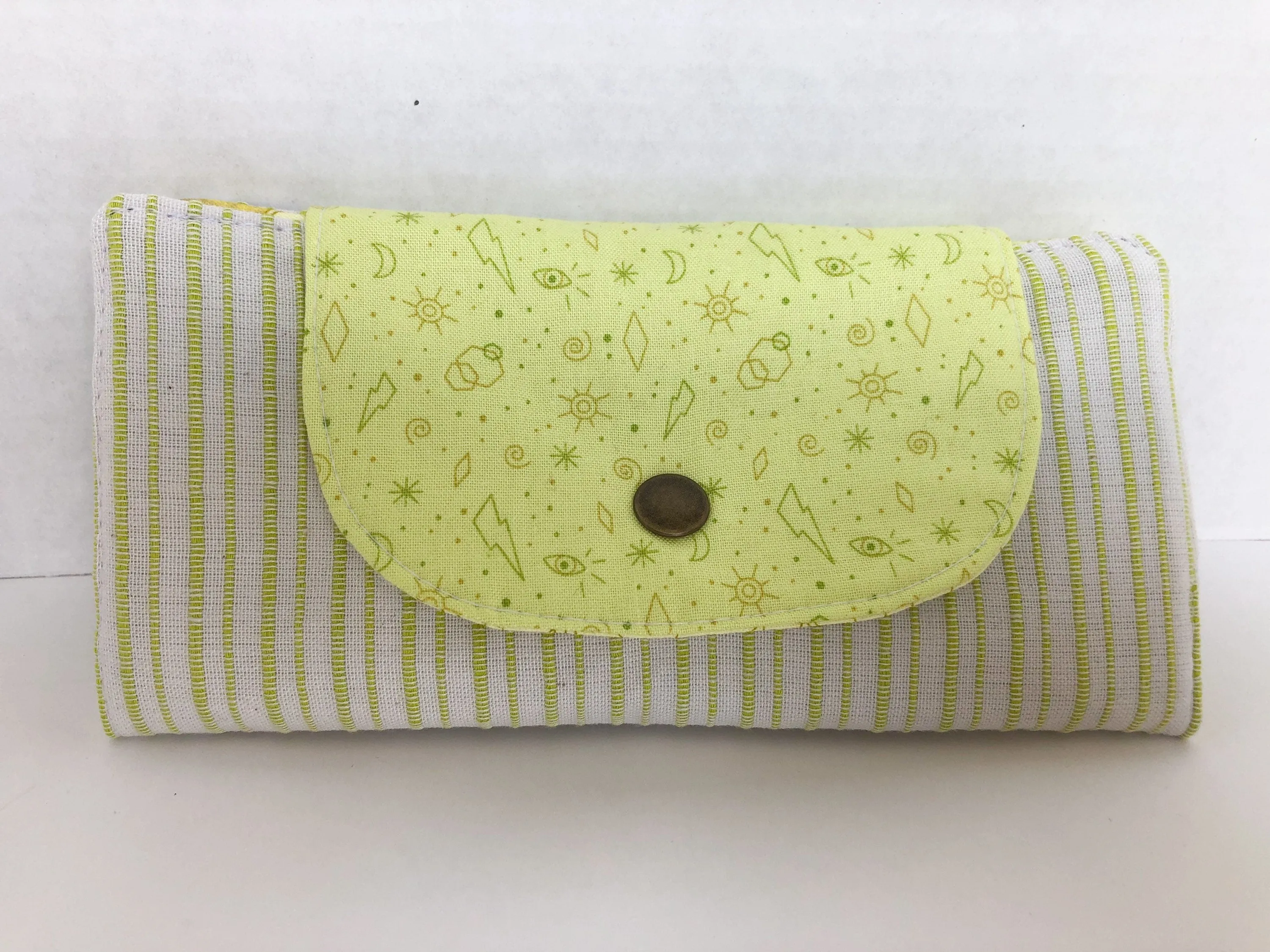 Neon Yellow Women’s Slim Cotton Wallet