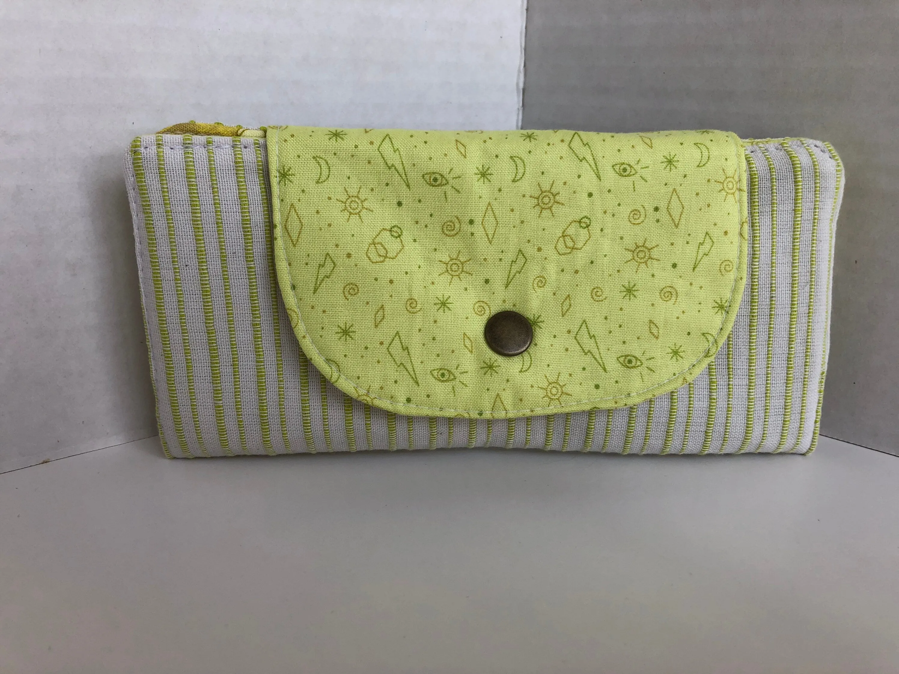 Neon Yellow Women’s Slim Cotton Wallet