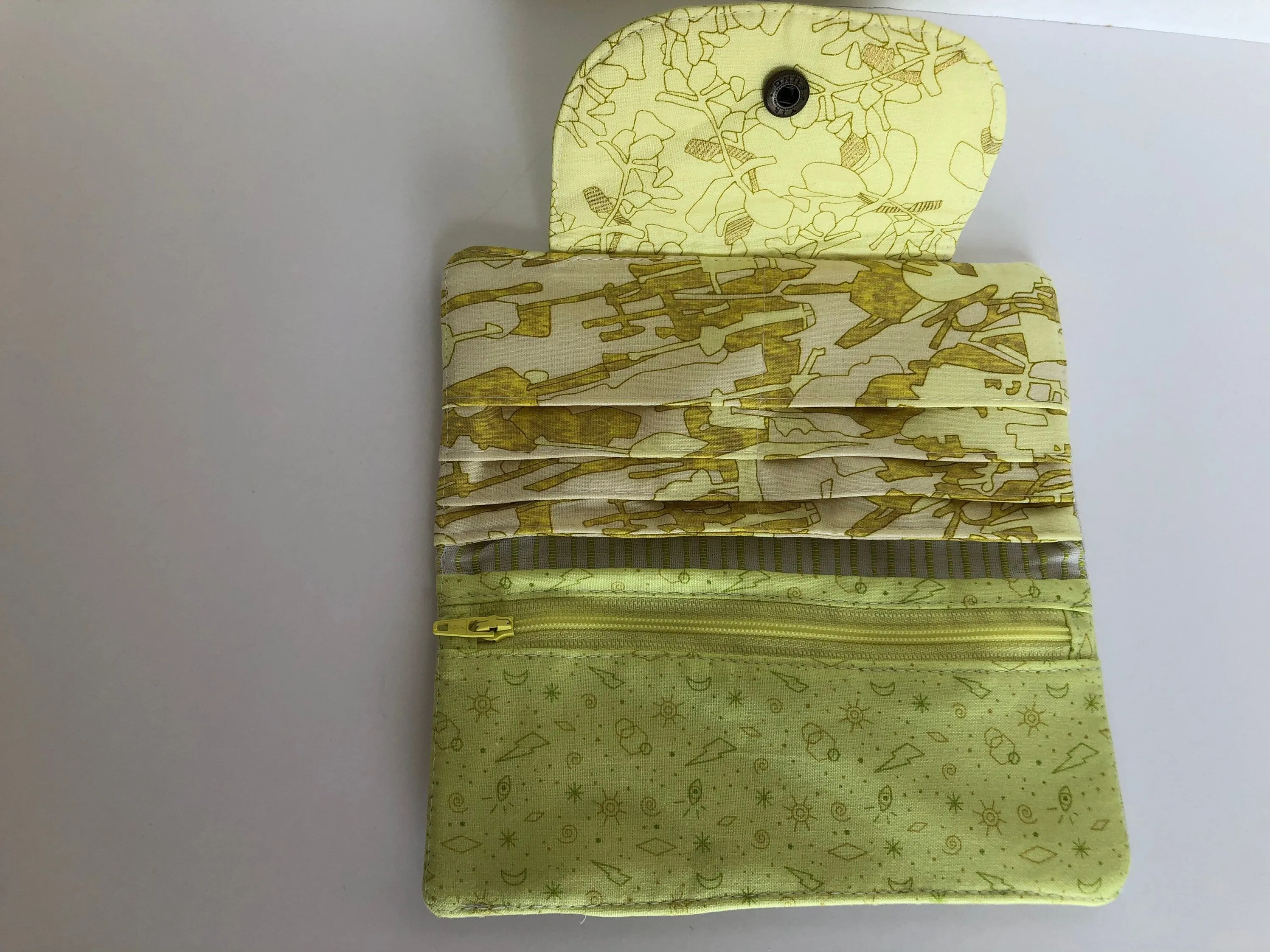 Neon Yellow Women’s Slim Cotton Wallet