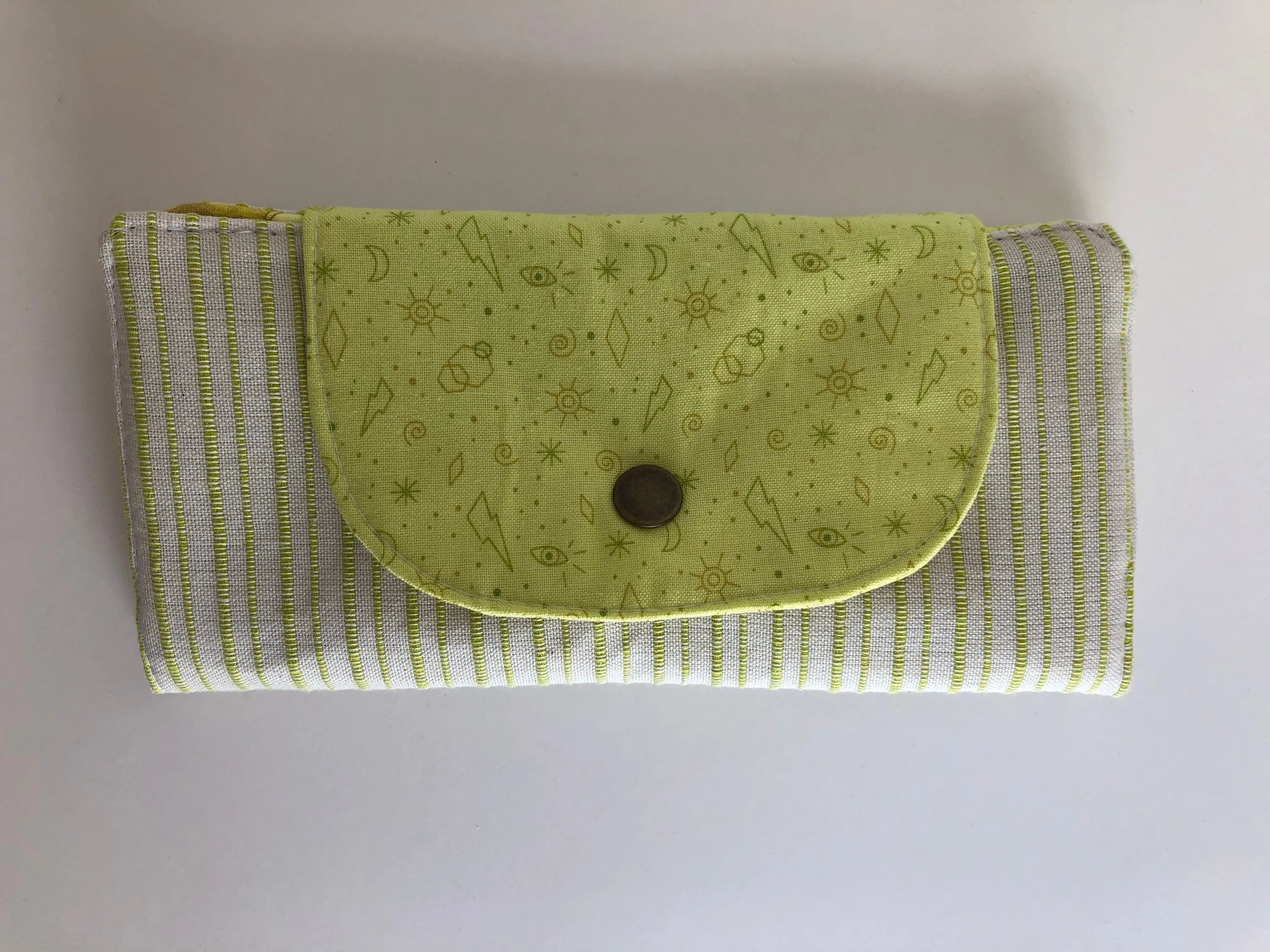 Neon Yellow Women’s Slim Cotton Wallet