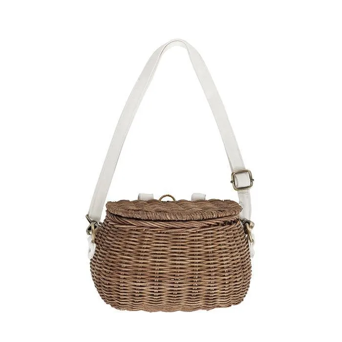 Olli Ella Mini Rattan Chari Bag - Natural