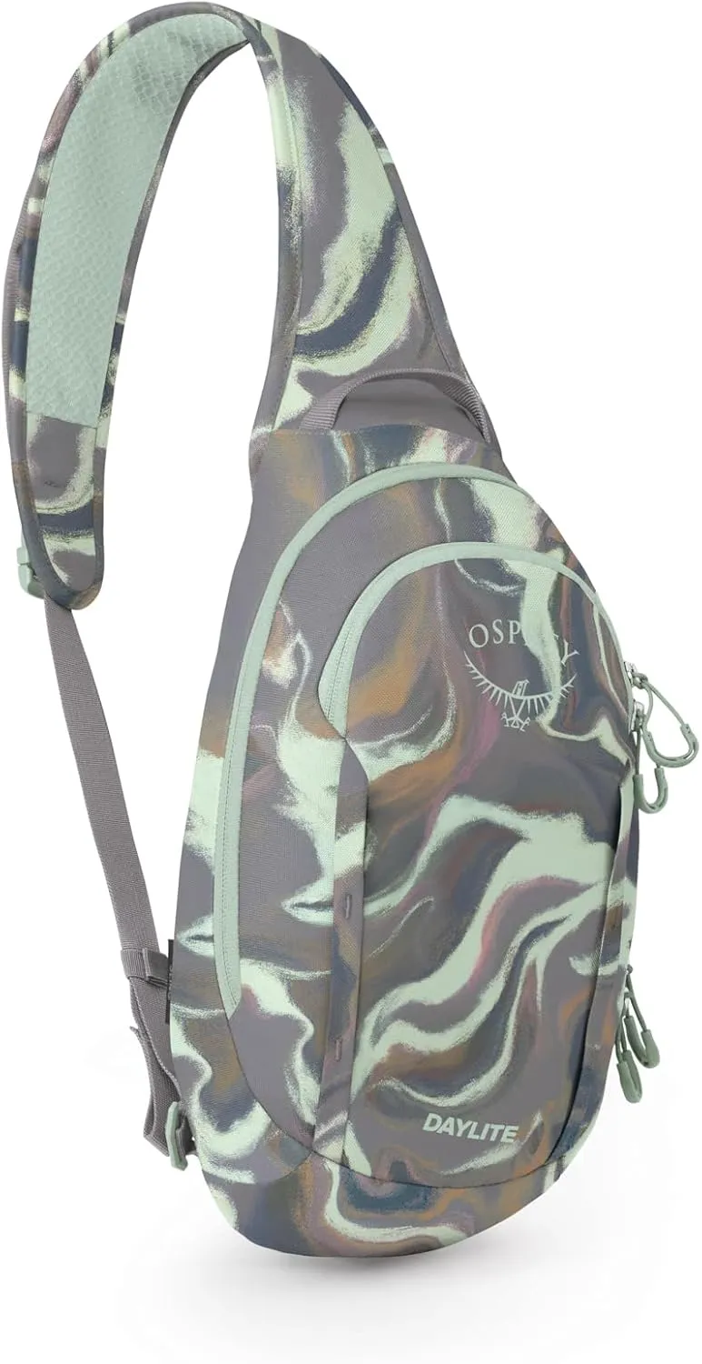 Osprey Daylite Shoulder Sling Bag, Euphoria Flowing Print/Soundwave Grey