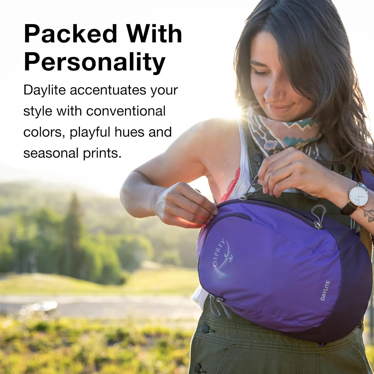 Osprey Daylite Shoulder Sling Bag, Liquify Print/Kakio Pink