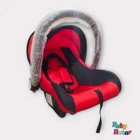 "Effortless Travel with the Portable Black & Red Carry Cot"