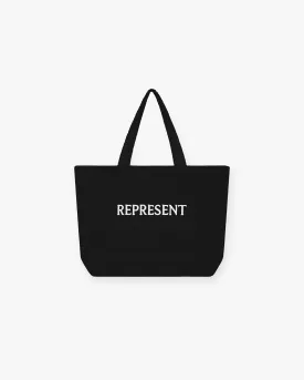 Raffia Tote Bag - Jet Black