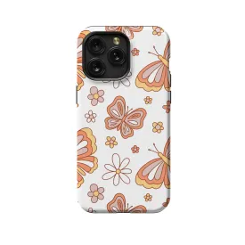 Retro Groovy Butterflies and Daisy Phone Case iPhone Samsung Cover Pixel 663