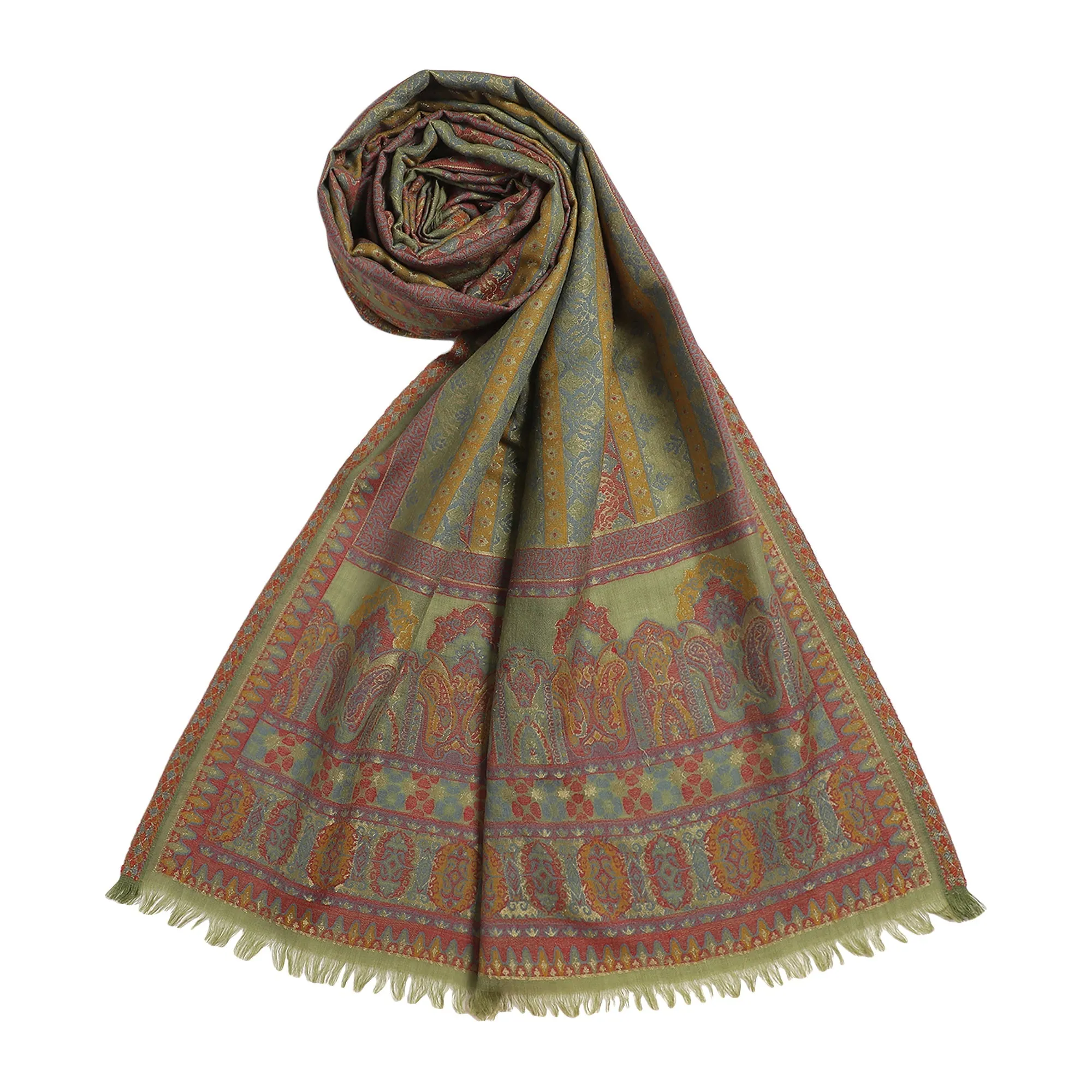 Saida Woven Design Timeless Wool Stole