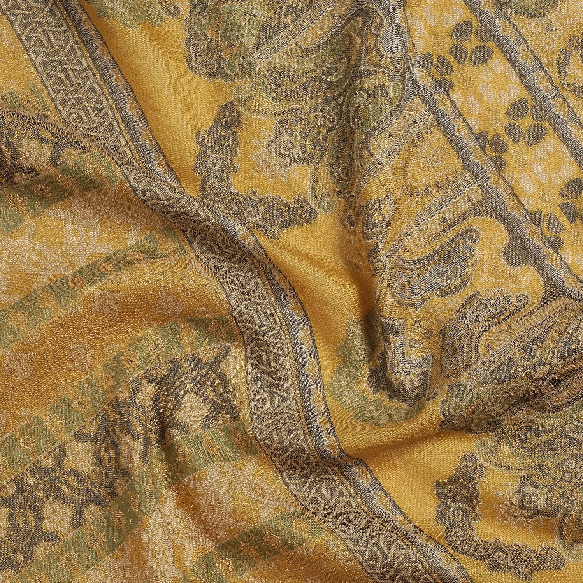 Saida Woven Design Timeless Wool Stole