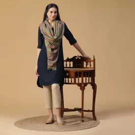 Saida Woven Design Timeless Wool Stole