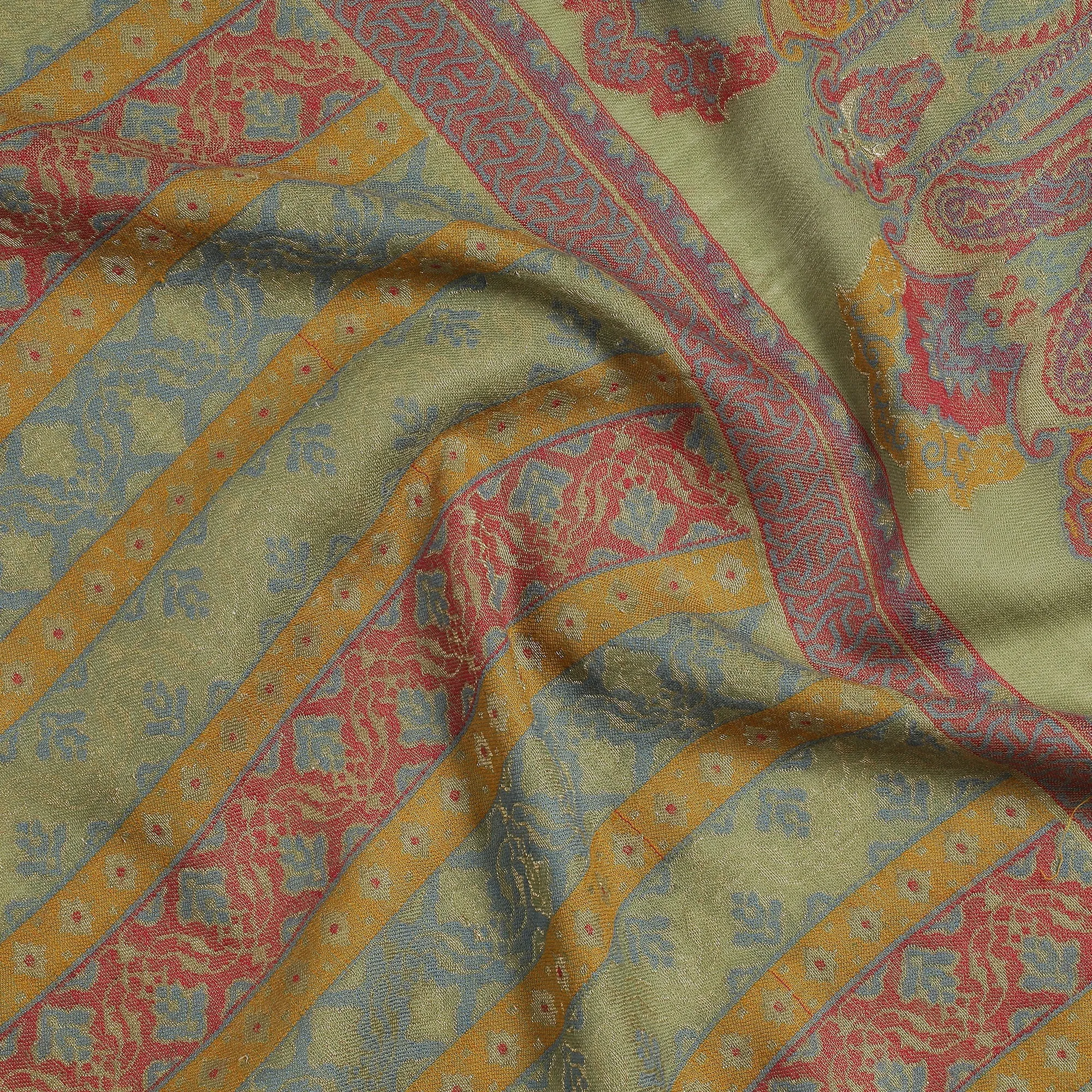 Saida Woven Design Timeless Wool Stole