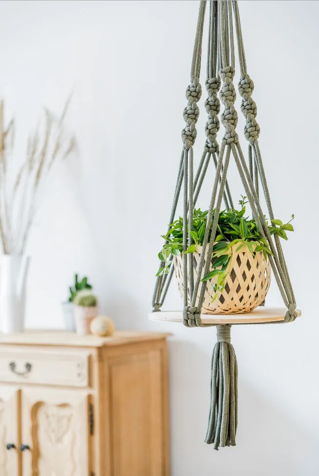 Set de 3 anneaux bois   1 plateau