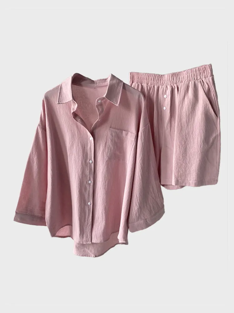 Spring Retro Linen Set