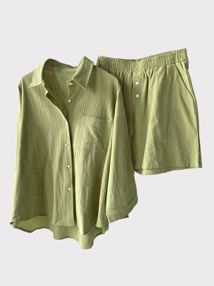 Spring Retro Linen Set