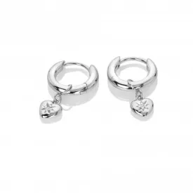 Sterling Silver Heart Earrings DE718