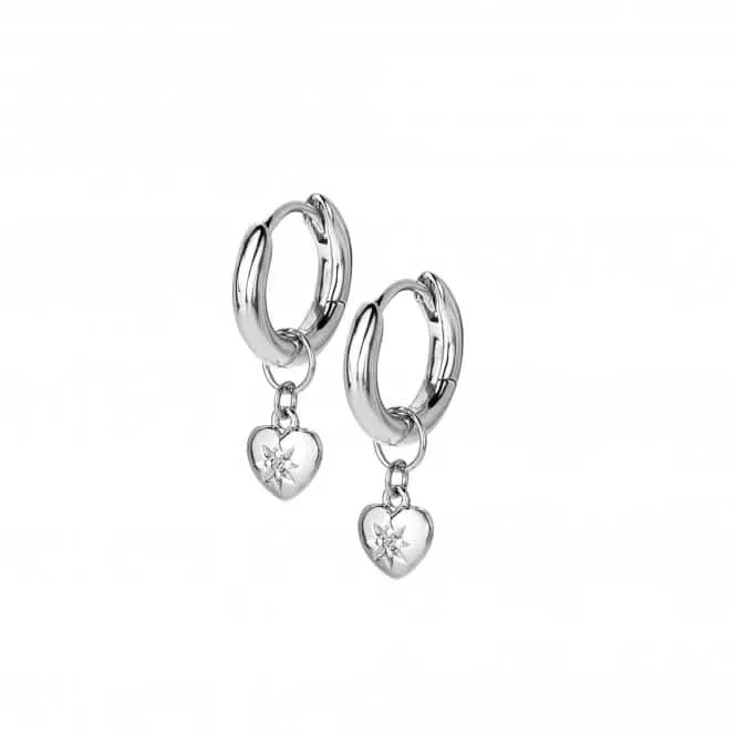 Sterling Silver Heart Earrings DE718