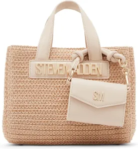 Steve Madden Flores Raffia Mini Tote