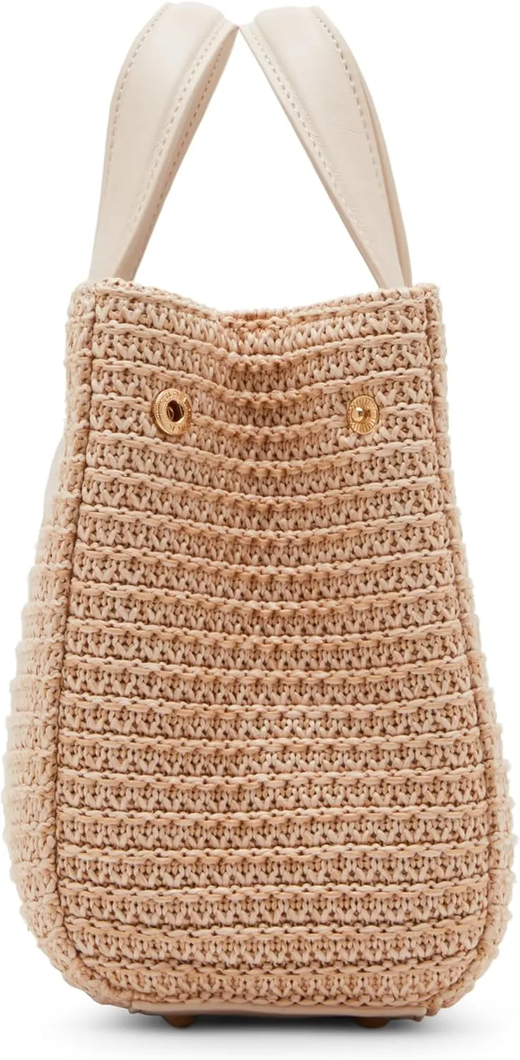 Steve Madden Flores Raffia Mini Tote