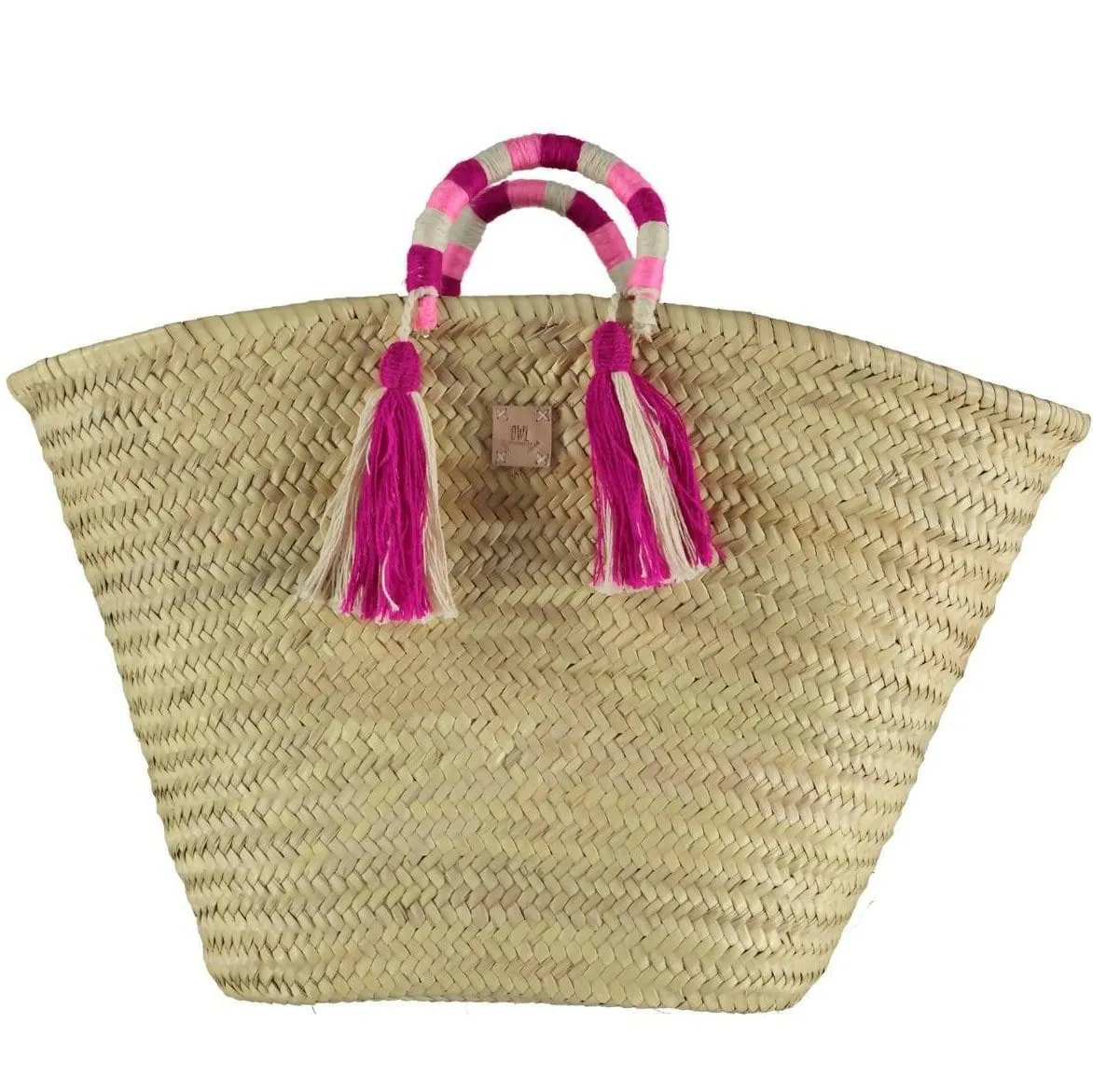STRAW BASKET #104 PINK