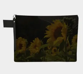 Sunflowers at Night Zipper Pouch