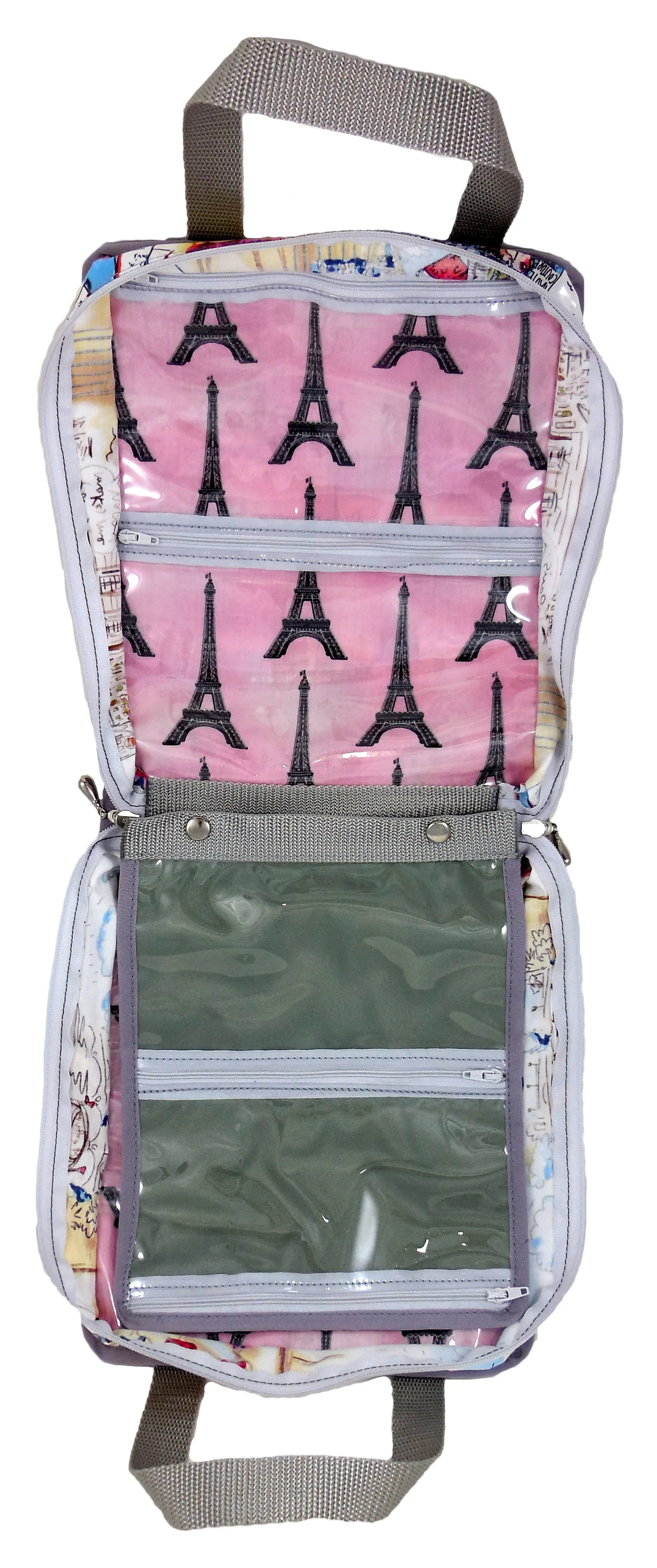 TBSLH- I Love Paris Hanging Toiletry Bag