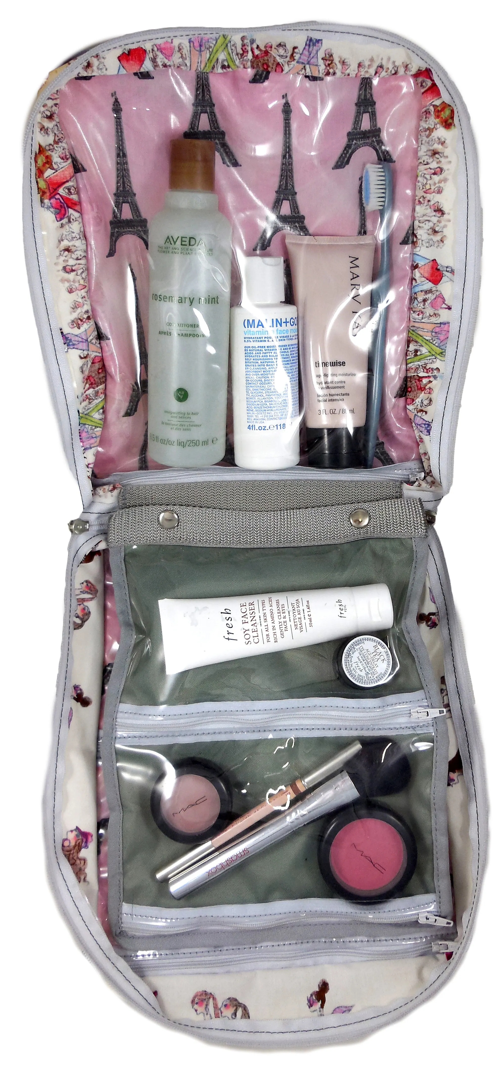 TBSLH- I Love Paris Hanging Toiletry Bag