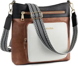 Telena Hobo Bags for Women Leather Purses Crossbody Bag Multi Pockets Large Shoulder Bags with Adjustable Strap