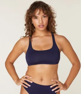 The Marina Bikini Top - Eco Nylon - Navy