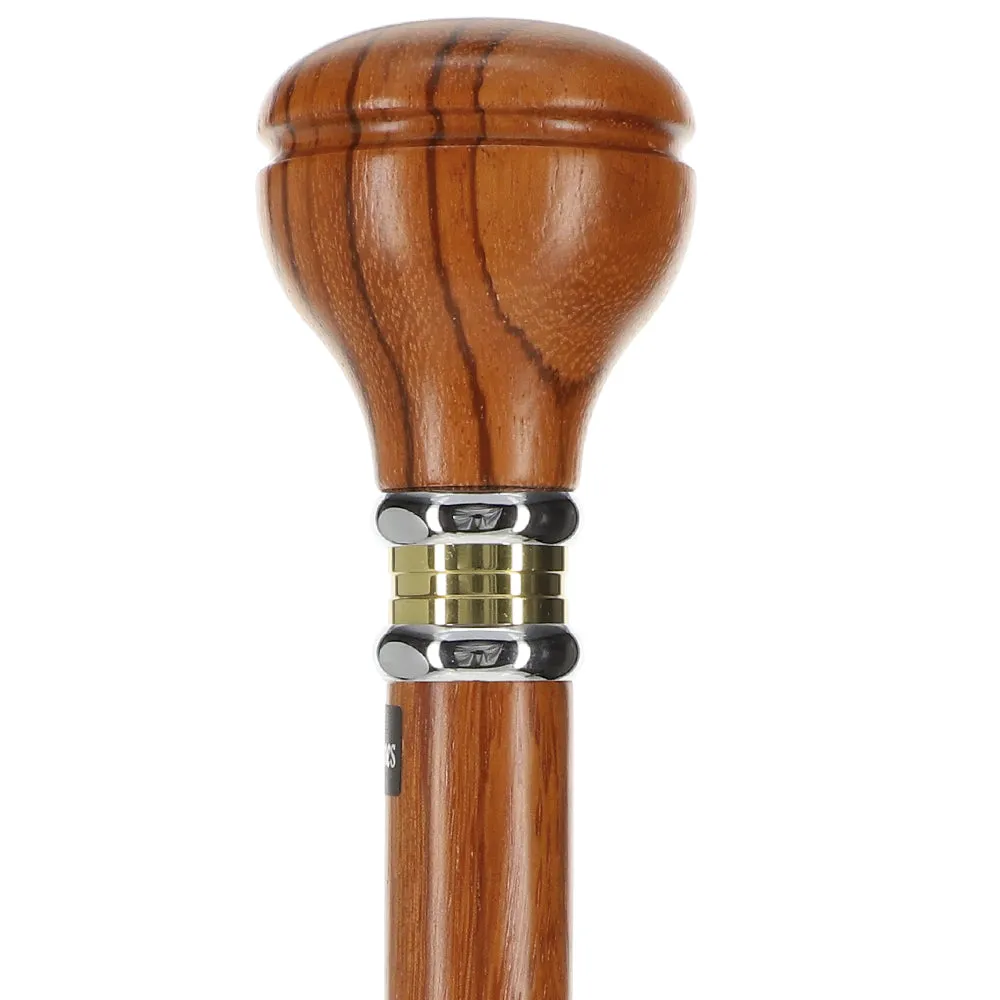 Timeless Design: Rosewood Flat Top Knob Handle Walking Stick