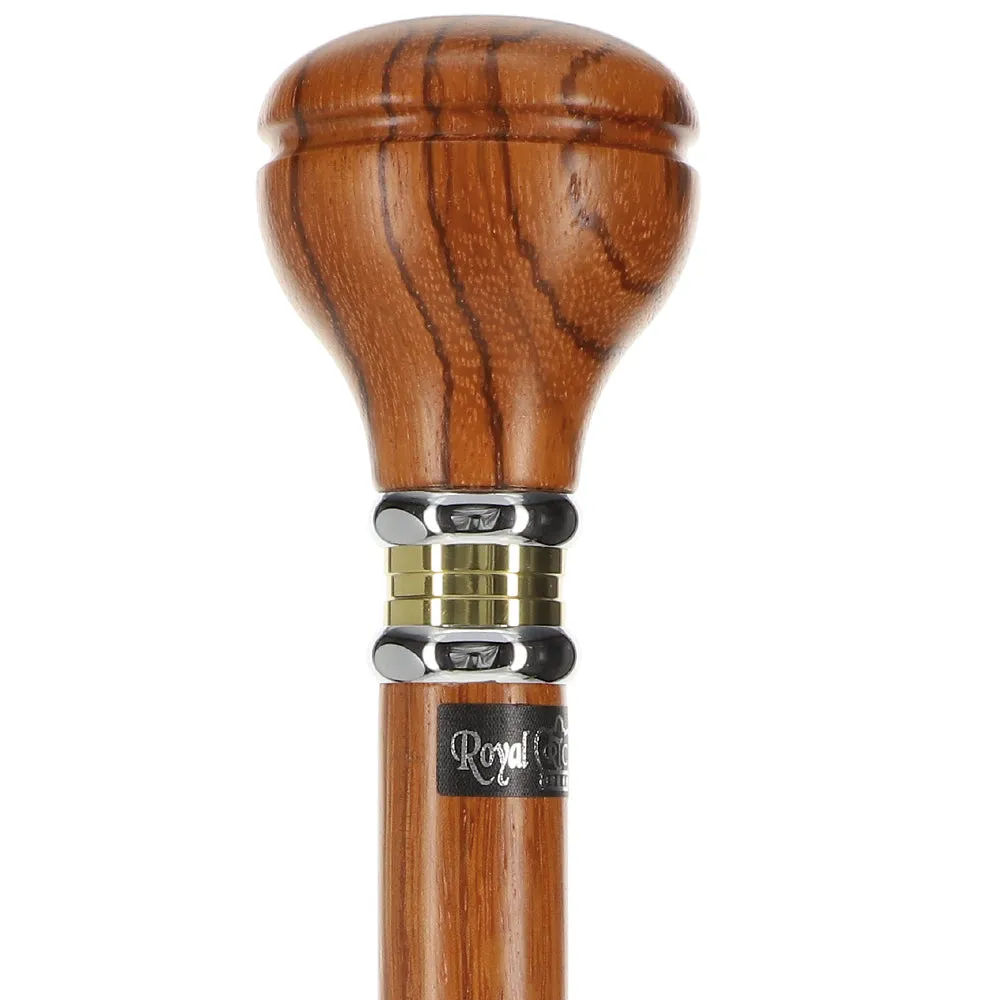 Timeless Design: Rosewood Flat Top Knob Handle Walking Stick